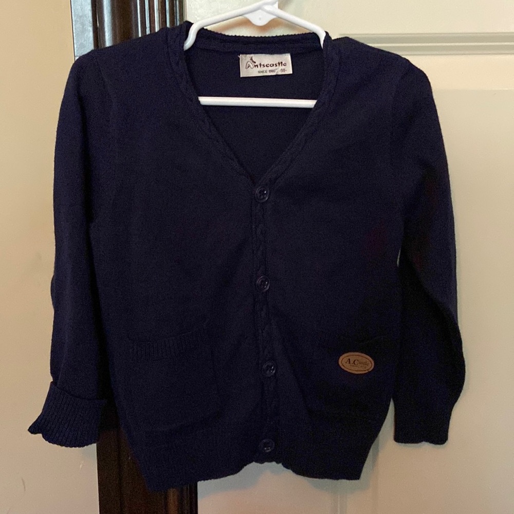 Dark blue cardigan